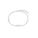 s.Oliver Armband Edelstahl Damen Armschmuck, mit Glasperle