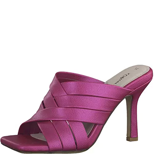 s.Oliver Damen 5-5-27205-20 Sandale mit Absatz, PINK METALLIC