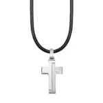 s.Oliver Kette mit Anhänger Edelstahl Leder Jungen Kinder Halsschmuck
