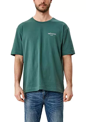 s.Oliver Men's 130.10.202.12.130.2109602 T-Shirt, Hunter Green