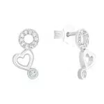s.Oliver Ohrstecker 925 Sterling Silber Mädchen Kinder Ohrschmuck