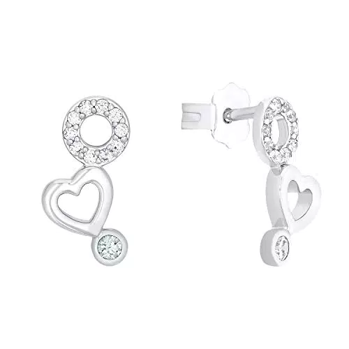 s.Oliver Ohrstecker 925 Sterling Silber Mädchen Kinder Ohrschmuck