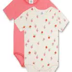 Sanetta Baby-Mädchen 324099 Doppelpack Body, Creme
