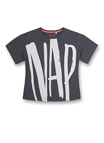 Sanetta Mädchen 245208 Pyjamaoberteil, Slate Grey, 140