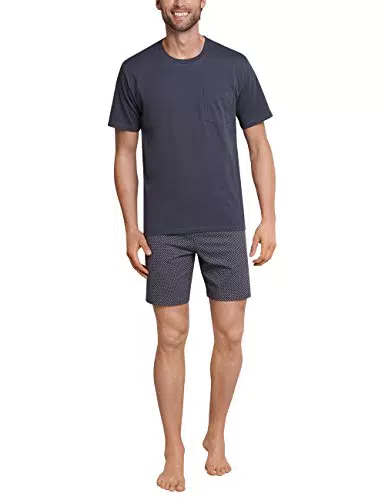Schiesser Herren Schlafanzug kurz Rundhals - Nightwear Set