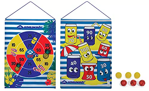 Schildkröt Roll-Up Dart Set, 1 aufrollbare Klett-Dartscheibe