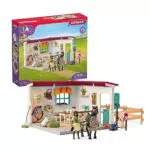 schleich 42591 HORSE CLUB Sattelkammer, 85 Teile Spielset mit schleich Pferde Figur