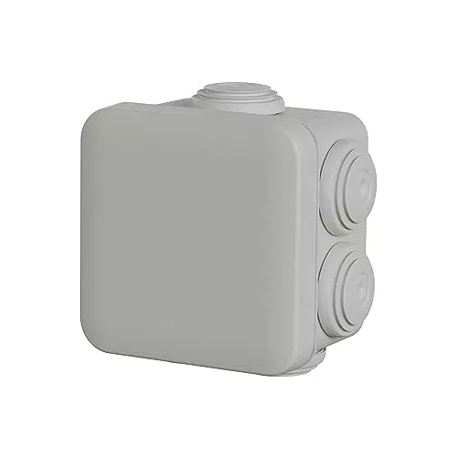 Schneider Electric ENN05032 Mureva BOX Abzweigdose, 5er Pack Aufputzdosen mit 7 Tüllen Ø 20mm