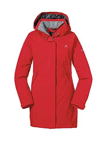Schöffel Damen Insulated Jacket Bastianisee L, funktionale Winterjacke mit abnehmbarer Kapuze