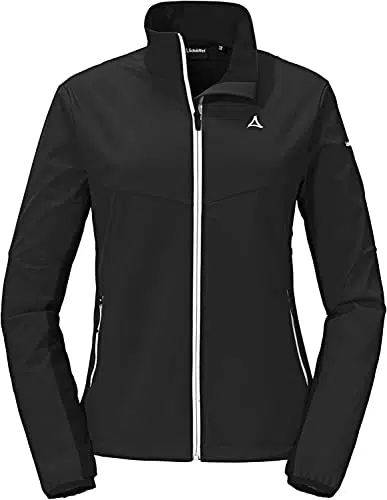 Schöffel Damen Softshell Jacket Rinnen L, wind- und wasserabweisende Winter Wanderjacke mit Body Mapping Technologie