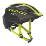 SCOTT Unisex Kinder 275232 Fahrradhelm, Schwarz/Radium