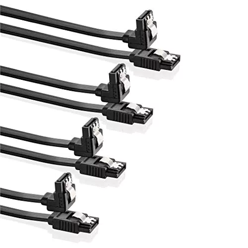 SEBSON SATA III Kabel 50cm 4er Set - Datenkabel 6 Gbit/s für SSD