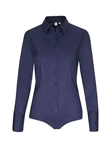 Seidensticker Damen Bluse - Hemdbluse - Bodybluse - Bügelfrei - Slim Fit - Langarm - Uni - Stretch