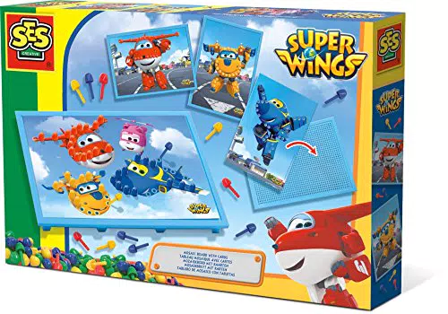 SES creative 14009 Super Wings Mosaikbrett Karten