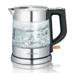 SEVERIN Glas Wasserkocher, leistungsstarker und kompakter Wasserkocher in hochwertigem Design