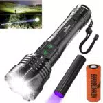 Shadowhawk Taschenlampe LED Aufladbar, Extrem Hell 20000 Lumen Taschenlampen USB