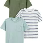 Simple Joys by Carter's Baby Jungen Kurzärmelige, Einfarbige T-Shirts mit Tasche