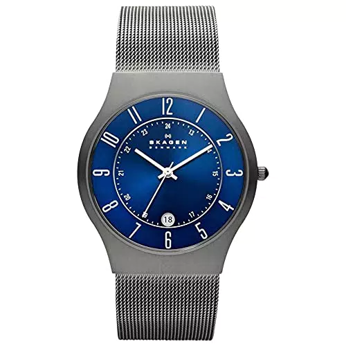 Skagen Herrenuhr Sundby Titanium, DreizeigerDatumschaltung