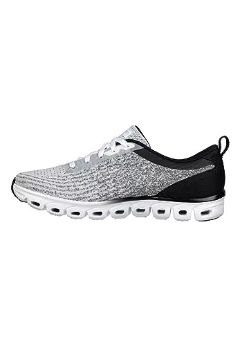 Skechers Damen 104325 WBK Sportschuhe, Weiß, Schwarz