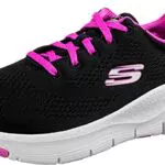 Skechers Damen Arch FIT Sneaker, Schwarz