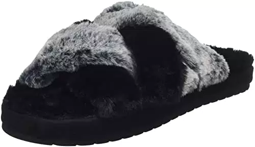 Skechers Damen Gemütliche Rutsche Sneaker, Schwarz