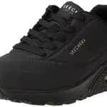 Skechers Damen UNO-Stand on Air Sneaker, Schwarz/Schwarz