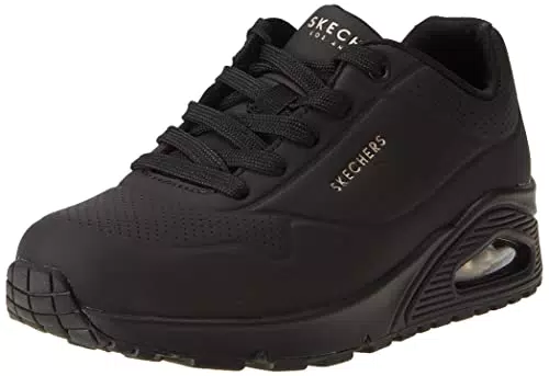 Skechers Damen UNO-Stand on Air Sneaker, Schwarz/Schwarz