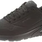 Skechers Herren Uno Stand On Air Sneaker, Black Durabuck Trim