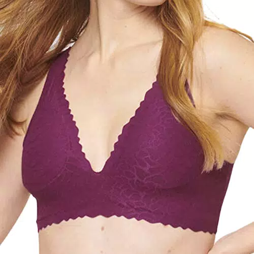 sloggi Damen Zero Feel Lace 2.0 Top Bustier, Wine, M