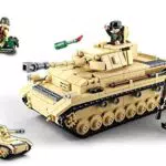 Sluban Klemmbausteine SL95565, WWII - Deutscher Panzer