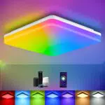 Smart Led Deckenlampe, 18W 1800LM Wlan Led Deckenleuchte Dimmbar rgb Farbwechsel