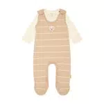 Steiff Baby - Jungen Set Strampler mit Fuss + T-Shirt langarm Baby Wellness 50