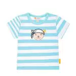 Steiff Baby - Jungen T-shirt Kurzarm T Shirt, Blue Topaz