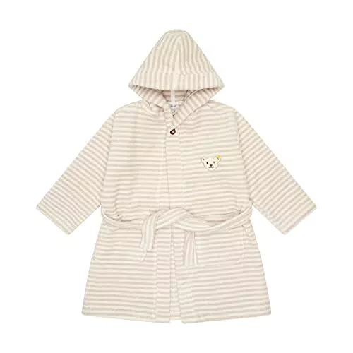 Steiff Unisex Kinder basic badjas Bademantel, CLOUD DANCER
