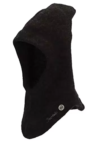 Sterntaler Baby Jungen Schalmütze Kleinkinder Schalmütze Mütze - Schalmütze Kinder - aus Merino Wolle - anthrazit meliert