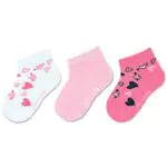 Sterntaler Baby Mädchen Baby Socken Kurz-Söckchen 3er Pack Herzen - Socken Baby