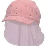 Sterntaler Baby Mädchen Schirmmütze Baby Schirmmütze Nackenschutz Blumen - Schirmmütze Baby