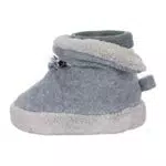 Sterntaler Jungen Baby Schuhe mit Schnurzug, Farbe: Silber melange