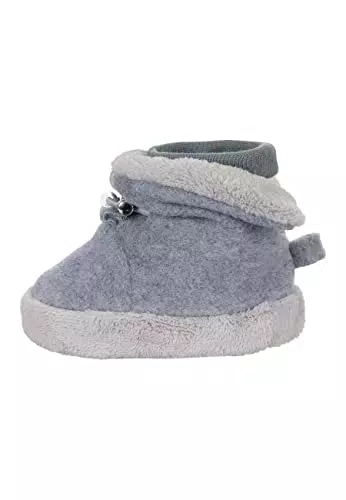 Sterntaler Jungen Baby Schuhe mit Schnurzug, Farbe: Silber melange