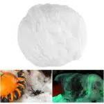 STOBOK Halloween Dehnbares Spinnennetz - 300g Indoor Outdoor Nacht licht Spinnennetz für gruselige Halloween Party Dekorationen