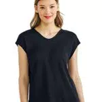 STREET ONE Damen A319212 Sommershirt, Marine Blue