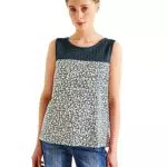 Street One Damen A320135 Spitzentop, cool Vintage Green