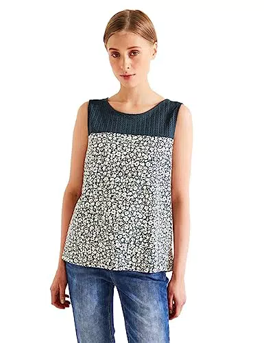 Street One Damen A320135 Spitzentop, cool Vintage Green