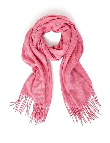 STREET ONE Damen A572147 Schal mit Fransen, Light Peony pink