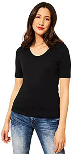 Street One Damen Palmira T-Shirt, Black, 38