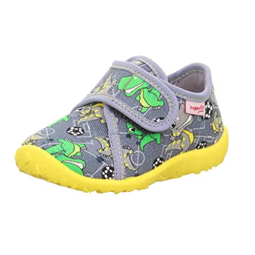 Superfit Baby-Jungen Spotty Hausschuh, GRAU/Mehrfarbig 2060