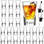 SuproBarware Schnapsgläser, 35 ml, transparent, mit schwerem Boden