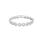 Swarovski Angelic Armband, Rund, Weiss, Rhodiniert