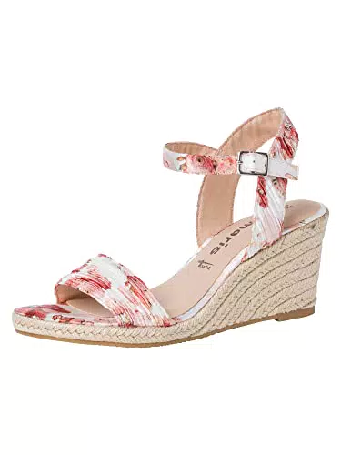 Tamaris Damen 1-1-28360-28 Sandale mit Absatz, Rose Flow.PLEA