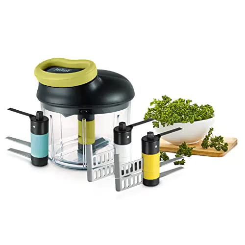 Tefal K13210 5-Sekunden-Zerkleinerer ohne Strom, 900ml; Universalzerkleinerer für Gemüse
